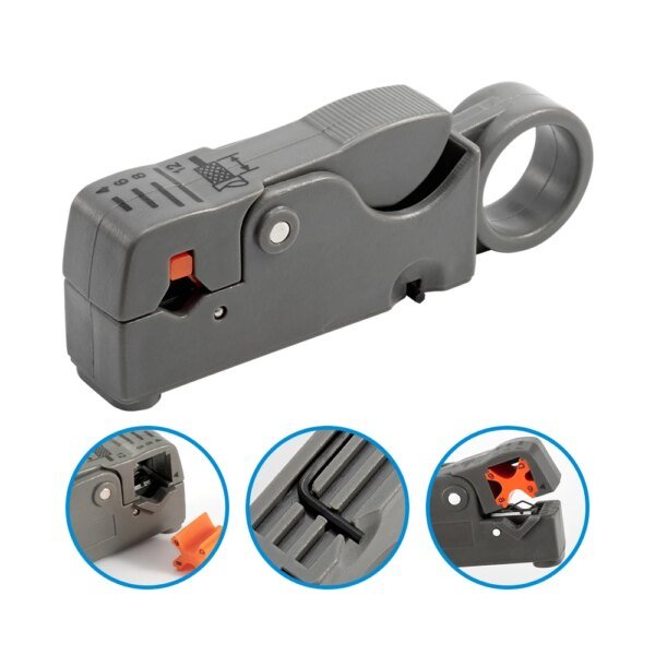 Alicates pelacables, herramientas para desincrustar cables, pelacables, llave hexagonal de acero inoxidable, accesorio eléctrico aislado y recto. - Image 5