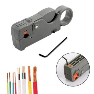 Alicates pelacables, herramientas para desincrustar cables, pelacables, llave hexagonal de acero inoxidable, accesorio eléctrico aislado y recto.