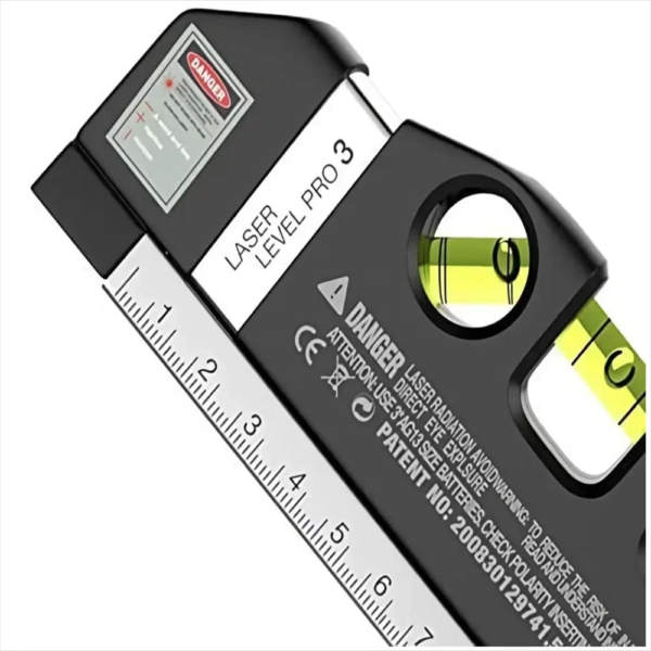 Laser Level Line Tool Multipurpose Laser Level Kit Standard Cross Line Lase 8 Feet Measure Tape Ruler With Metal Tripod Stand - Image 6