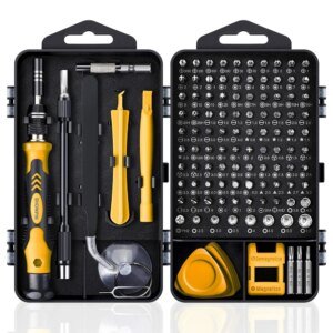 Juego de destornilladores magnéticos Torx Phillips, kit de puntas WOZOBUY con destornillador eléctrico, llave de extracción, herramientas de reparación para teléfono y PC