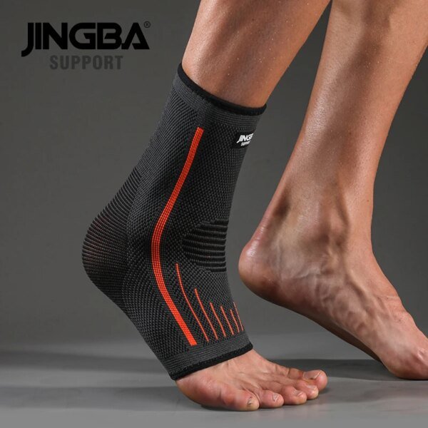 JINGBA SUPPORT 1 PCS Correa de nailon de compresión 3D Protector de tobillo Soporte de tobillo de fútbol Tobillero de baloncesto Protector - Image 5