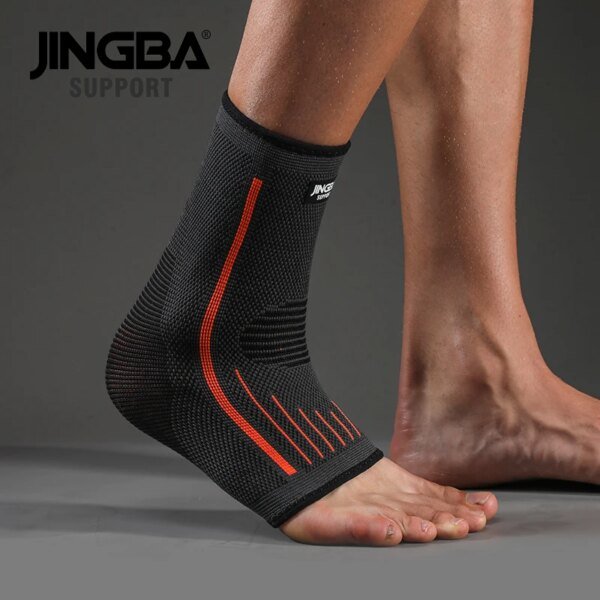 JINGBA SUPPORT 1 PCS Correa de nailon de compresión 3D Protector de tobillo Soporte de tobillo de fútbol Tobillero de baloncesto Protector - Image 4