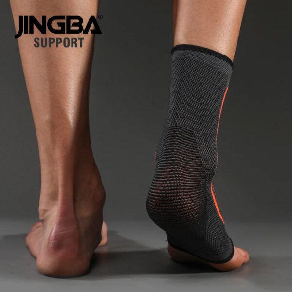 JINGBA SUPPORT 1 PCS Correa de nailon de compresión 3D Protector de tobillo Soporte de tobillo de fútbol Tobillero de baloncesto Protector - Image 2