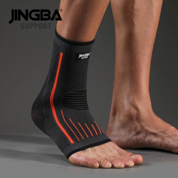 JINGBA SUPPORT 1 PCS Correa de nailon de compresión 3D Protector de tobillo Soporte de tobillo de fútbol Tobillero de baloncesto Protector - Image 3