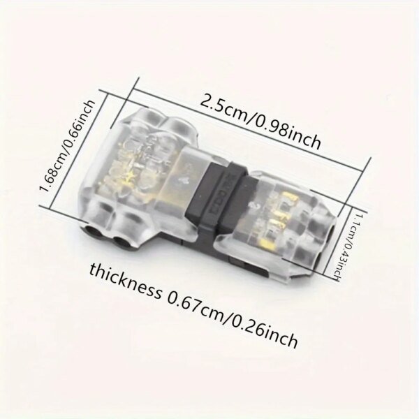 Conectores T2 a presión para cables, sin soldadura, sin pelar, de 5/10/20 piezas, para conexiones rápidas, conectores para enchufes de automóviles, accesorios eléctricos. - Image 4