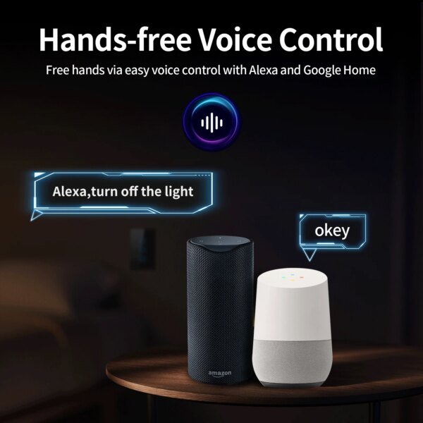 Interruptor de pared inteligente TNCE Tuya US WiFi/Zigbee, 1/2/3/4 entradas, sensor táctil inteligente, compatible con Alexa y Google Home. - Image 4