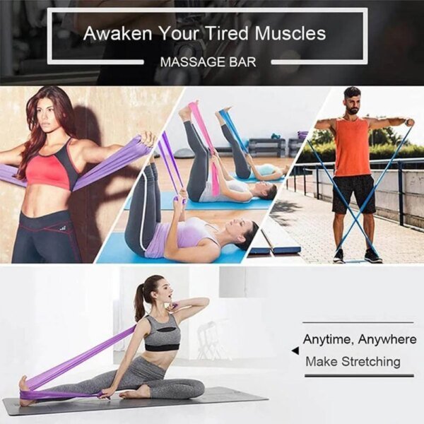 Bandas de resistencia para hacer ejercicio, bandas de ejercicio, fisioterapia, entrenamiento físico al aire libre, pilates, gimnasio en casa, banda elástica elástica. - Image 6