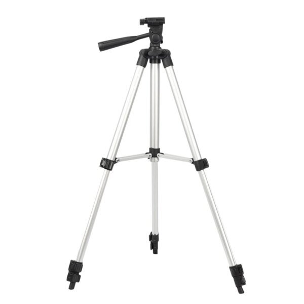 Trípode de aluminio grueso con altura láser, soporte de trípode autonivelante de 5/8 de pulgada