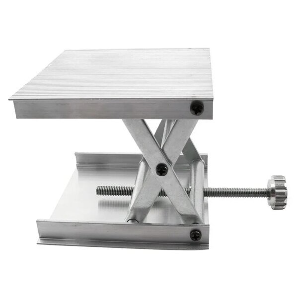 Plataforma elevadora de laboratorio de 90 mm, soporte de tijera de aleación de aluminio ajustable, soporte de nivel láser para nivel láser de línea de suelo. - Image 4