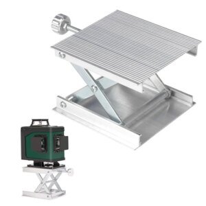 Lab Lifting Platform 90mm Adjustable Aluminum Alloy Rack Scissor Lab Lifter Stand Laser Level Holder for Floor Line Laser Level