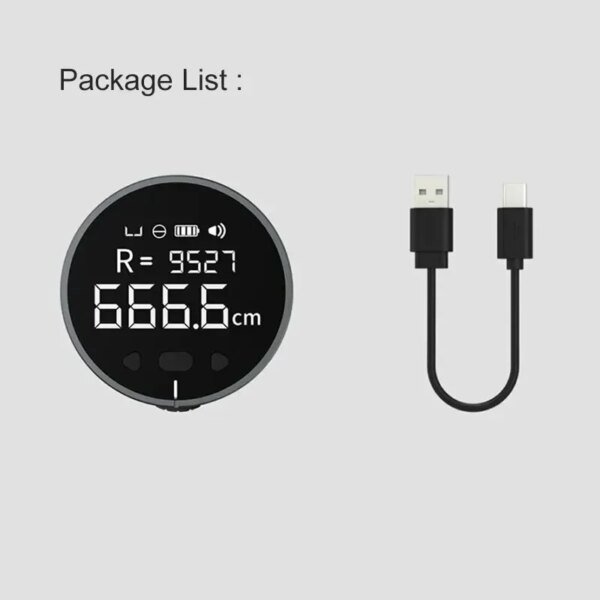 Regla electrónica recargable con 8 funciones, telémetro portátil, pantalla LCD HD, larga duración, regla multifunción. - Image 6