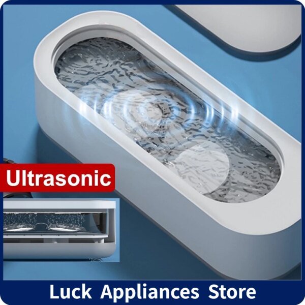 Limpiador ultrasónico portátil para el hogar, limpiador de joyas, anillos, gafas, brochas de maquillaje, gran oferta.