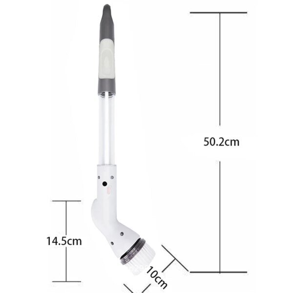 Cepillo de limpieza eléctrico para baño, ventana, cocina, automóvil, multifuncional, hogar, giratorio, inalámbrico. - Image 6