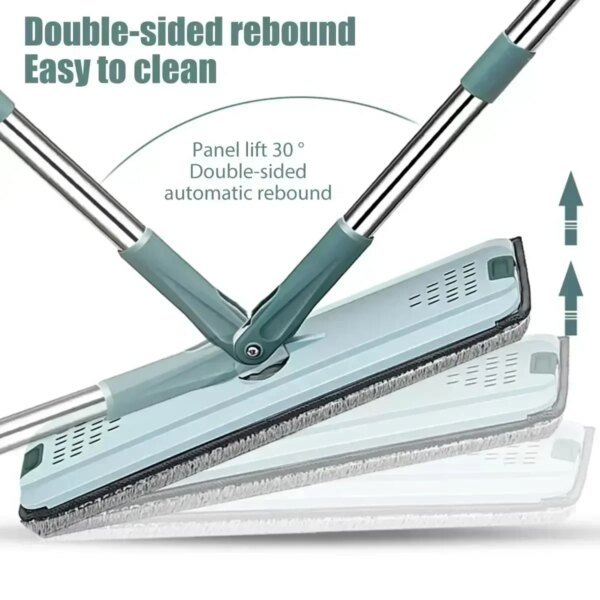 Scratch free mop, hand washable flat mop, household wooden floor mop, mop, lazy flat mop, rotating mop bucket - Image 3