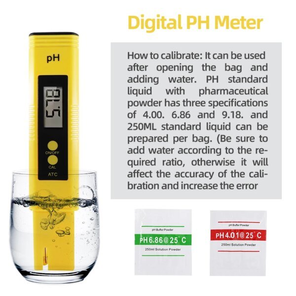 High Accuracy TDS Meter Digital Water Tester Digital 0-14 PH Meter Tester 0-9990ppm TDS&EC LCD Water Purity PPM Aquarium Filter - Image 3