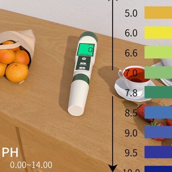 Medidor de pH digital 10 en 1, monitor profesional de calidad del agua, probador de pH/EC/TDS/salinidad/termómetro, medidor de prueba multiparámetro. - Image 6
