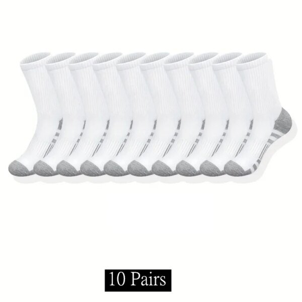 Calcetines deportivos clásicos unisex para hombre, 10, 20 o 30 pares, para correr, baloncesto, antideslizantes, transpirables y para exteriores. - Image 6
