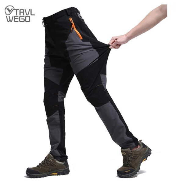 Pantalones TRVLWEGO de verano para hombre, para senderismo, camping, escalada, pesca, trekking al aire libre, tecnología de secado rápido, impermeables, para viajes de montaña - Image 2