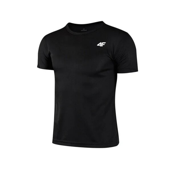 Camiseta de entrenamiento de verano para hombre, transpirable, de secado rápido, de manga corta, para maratón, gimnasio, fitness, baloncesto. - Image 5