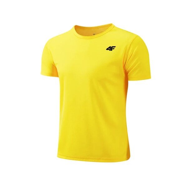 Camiseta de entrenamiento de verano para hombre, transpirable, de secado rápido, de manga corta, para maratón, gimnasio, fitness, baloncesto. - Image 6