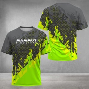 Camiseta de senderismo para hombre, con diseño impreso en 3D, ideal para escalada en pared, trail running, camping y drifting.