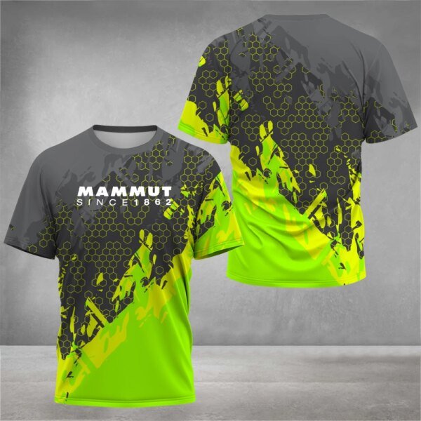Camiseta de senderismo para hombre, con diseño impreso en 3D, ideal para escalada en pared, trail running, camping y drifting.