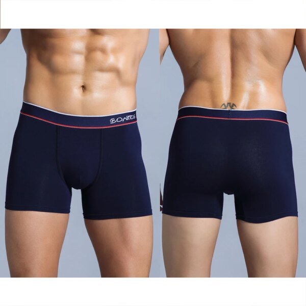 4 calzoncillos tipo bóxer para hombre, ropa interior de algodón, sexy, para parejas, lote de calzoncillos suaves. - Image 6