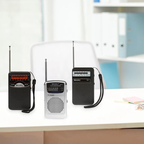 Radio portátil con altavoz incorporado, radio estéreo, antena telescópica SW AM FM, mini radio portátil, dispositivo de altavoz de emergencia para exteriores - Image 4