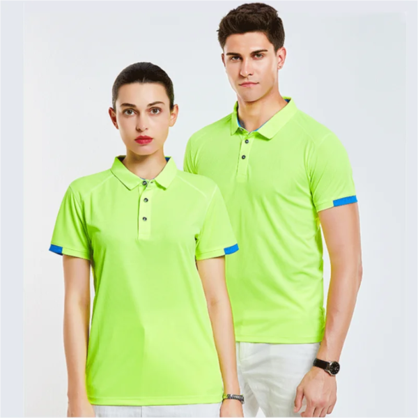 Polo deportivo informal de manga corta con solapa de secado rápido para ciclismo y fitness para hombre - Image 3