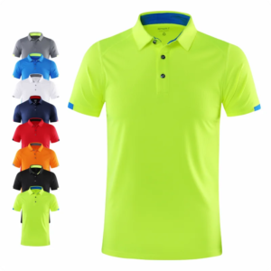 Polo deportivo informal de manga corta con solapa de secado rápido para ciclismo y fitness para hombre