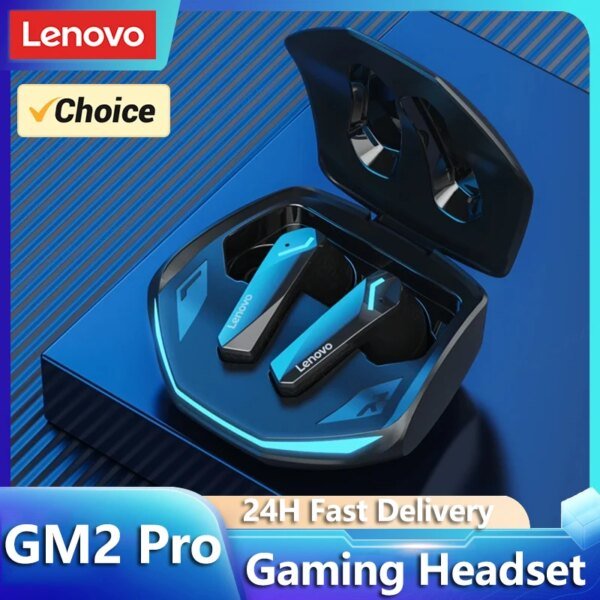 Auriculares inalámbricos Lenovo GM2 Pro TWS con Bluetooth 5.3, resistentes al agua y con micrófono para Xiaomi y iPhone.