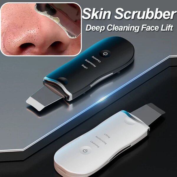 Depurador eléctrico de piel, removedor de puntos negros, limpieza facial profunda, lifting, limpiador de poros iónico para acné, espátula facial, pala limpiadora