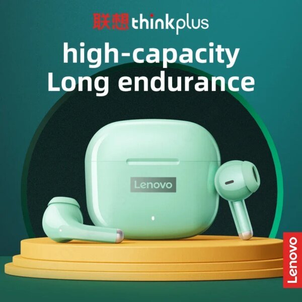 Auriculares inalámbricos originales Lenovo LP40 Pro TWS con Bluetooth 5.1, deportivos, con control táctil y reducción de ruido. - Image 5