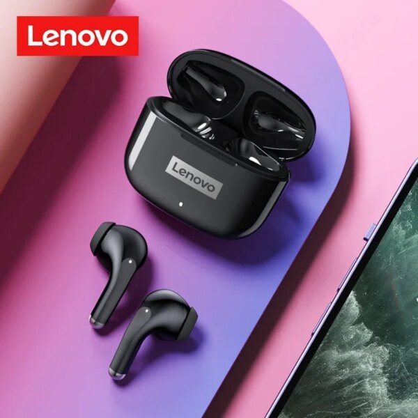 Auriculares inalámbricos originales Lenovo LP40 Pro TWS con Bluetooth 5.1, deportivos, con control táctil y reducción de ruido. - Image 2