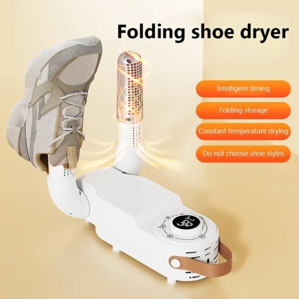 Secador de zapatos con temporizador inteligente, ajustable, de secado rápido, desodorizante y esterilizador, calentador de zapatos doméstico. - Image 2
