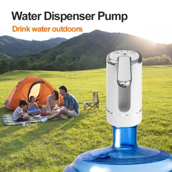 Dispensadores de agua plegables, bomba de agua automática, control de botón, dispensador de agua eléctrico portátil para el hogar - Image 5