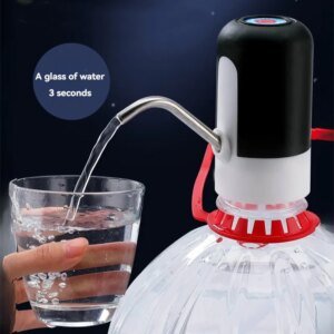 Dispensador de agua portátil con bomba eléctrica, recargable por USB, automático, herramientas de cocina