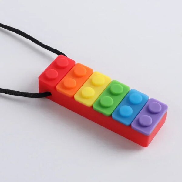 1 collar sensorial para masticar, de silicona, para niños con autismo. - Image 6