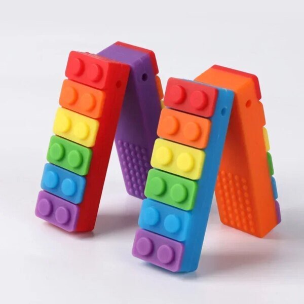 1 collar sensorial para masticar, de silicona, para niños con autismo. - Image 3
