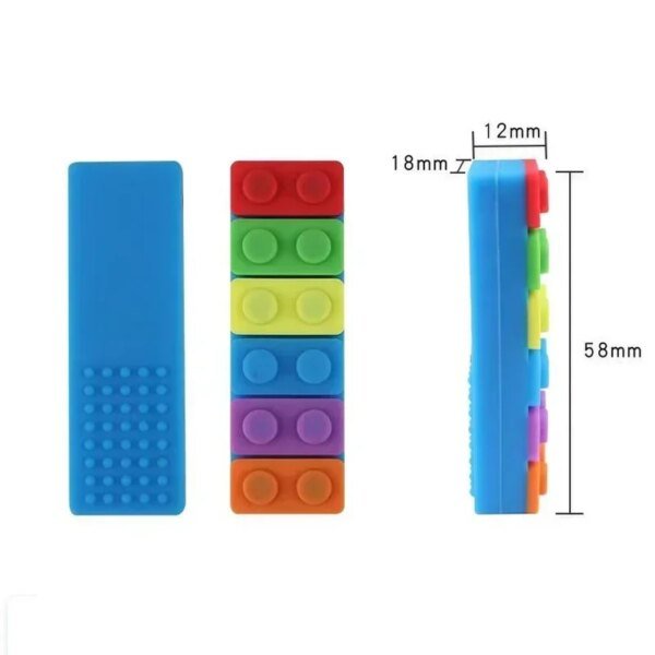 1 collar sensorial para masticar, de silicona, para niños con autismo. - Image 5