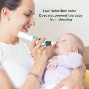 Aspirador nasal eléctrico para bebés (nuevo modelo 2024), versión de carga, para recién nacidos, que succiona y previene la congestión nasal.