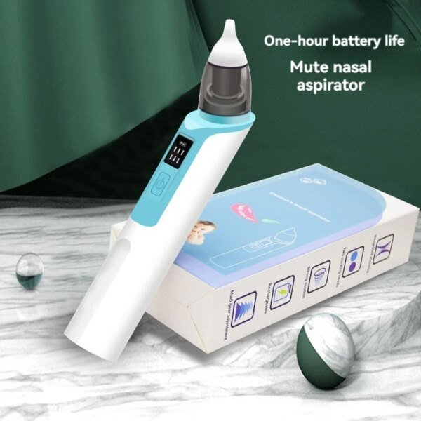 Aspirador nasal eléctrico para bebés (nuevo modelo 2024), versión de carga, para recién nacidos, que succiona y previene la congestión nasal. - Image 2