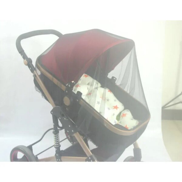 Mosquitera para cochecito de bebé, malla de protección segura para carrito de verano, accesorios para cochecito. - Image 6