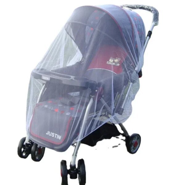 Mosquitera para cochecito de bebé, malla de protección segura para carrito de verano, accesorios para cochecito. - Image 5