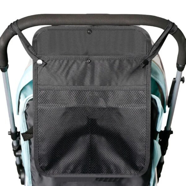 Bolsa de almacenamiento para cochecito de bebé, carrito de bebé, bolsa colgante portátil para exteriores, gran capacidad, bolsillos dobles, organizadores para mamá, bolsas de malla - Image 2