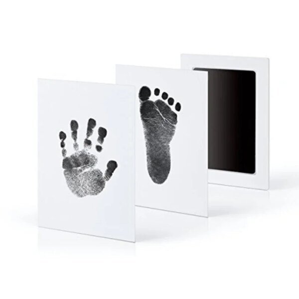 2 o 4 almohadillas de tinta para huellas de manos y pies de bebé, seguras, no tóxicas, sin contacto con la piel, kits de almohadillas de tinta sin tinta para mascotas, gatos, perros, recuerdos, regalos - Image 4