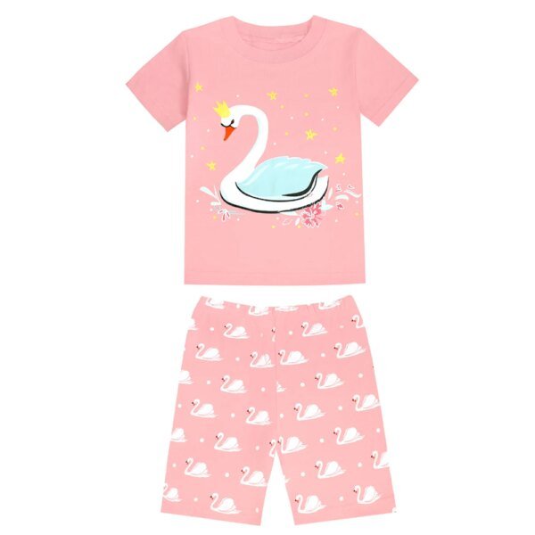 Pijamas de moda para niños 2024, nuevos conjuntos de pijamas de algodón de manga corta de verano para niños de 2, 3, 4, 5, 6, 7 y 8 años. - Image 2