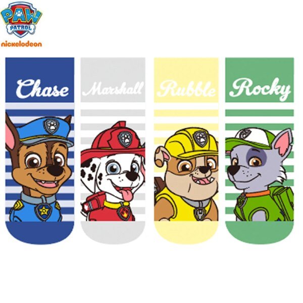 3 pares/lote de calcetines originales de la Patrulla Canina, de moda para primavera y verano, de malla de algodón para niños y niñas de 3 a 7 años, calcetines casuales para niños.