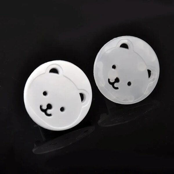 10 piezas de enchufes de la UE con forma de oso, tomacorrientes eléctricos para bebés y niños, protección de seguridad para niños, protección contra descargas eléctricas, cubierta protectora - Image 4