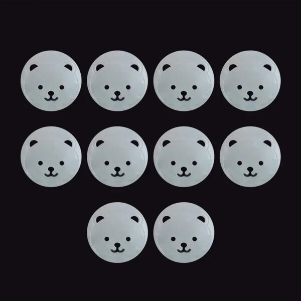 10 piezas de enchufes de la UE con forma de oso, tomacorrientes eléctricos para bebés y niños, protección de seguridad para niños, protección contra descargas eléctricas, cubierta protectora - Image 3
